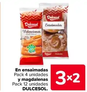 Carrefour DULCESOL En ensaimadas y magdalenas oferta