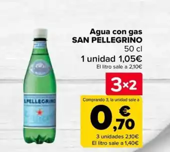 Carrefour SAN PELLEGRINO Agua con gas oferta