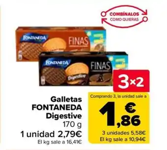 Carrefour FONTANEDA Galletas Digestive oferta