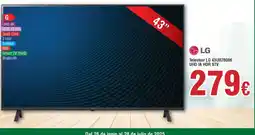 Hiper FROIZ LG Televisor LG 43UR78006 UHD IA HDR STV oferta