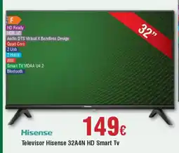 Hiper FROIZ HISENSE Televisor 32A4N HD Smart Tv T oferta