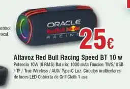Hiper FROIZ Altavoz Red Bull Racing Speed BT 10w oferta