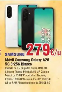 Hiper FROIZ SAMSUNG Móvil Samsung Galaxy A26 5G 8/256 Blanco oferta