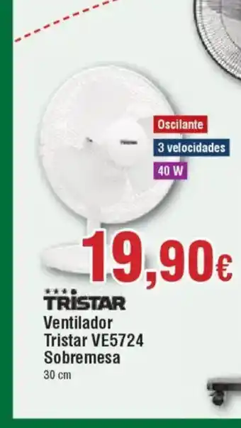 Hiper FROIZ TRISTAR Ventilador Tristar VE5724 oferta