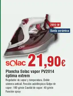 Hiper FROIZ SOLAC Plancha Solac vapor PV2014 óptima extrem oferta