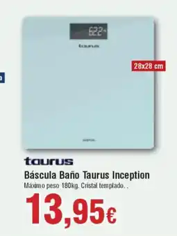 Hiper FROIZ TAURUS Báscula Baño Taurus Inception oferta