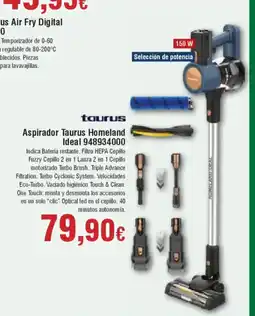 Hiper FROIZ TAURUS Aspirador Taurus Homeland Ideal 948934000 oferta