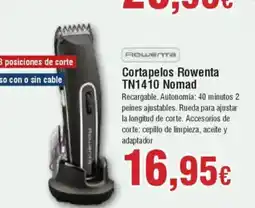 Hiper FROIZ ROWENTA Cortapelos TN1410 Nomad oferta
