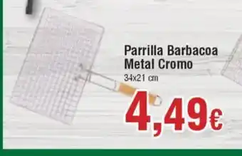 Hiper FROIZ Parrilla Barbacoa Metal Cromo oferta