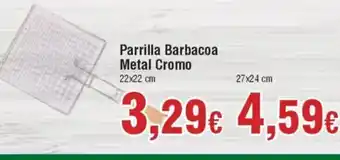 Hiper FROIZ Parrilla Barbacoa Metal Cromo oferta