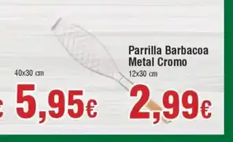 Hiper FROIZ Parrilla Barbacoa Metal Cromo oferta