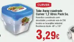 Hiper FROIZ CURVER Take Away cuadrado oferta