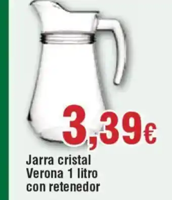 Hiper FROIZ Jarra cristal Verona oferta