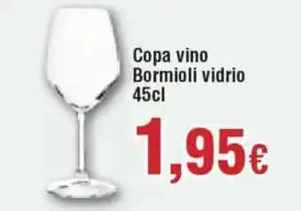 Hiper FROIZ Copa vino Bormioli vidrio oferta