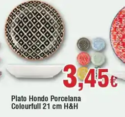 Hiper FROIZ Plato Hondo Porcelana Colourfull oferta