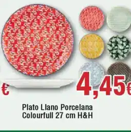 Hiper FROIZ Plato Llano Porcelana Colourfull oferta