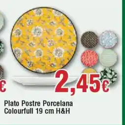 Hiper FROIZ Plato Postre Porcelana Colourfull oferta