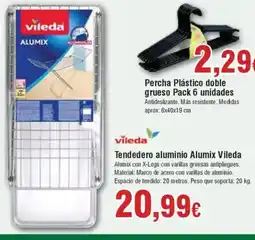 Hiper FROIZ VILEDA Tendedero aluminio Alumix oferta