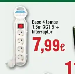 Hiper FROIZ Base 4 tomas 1.5m 3G1,5+ Interruptor oferta