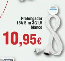 Hiper FROIZ Prolongador 16A 5 m 3G1,5 blanco oferta