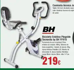Hiper FROIZ Bicicleta Estática Plegable Tecnovita by BH YF910 oferta