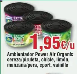 Hiper FROIZ Ambientador Power Air Organic cereza/piruleta, chicle, limón, manzana/pera, sport, vainilla oferta