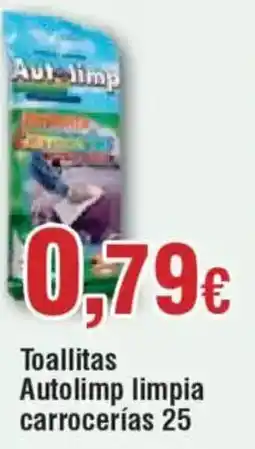 Hiper FROIZ Toallitas Autolimp limpia carrocerías 25 oferta