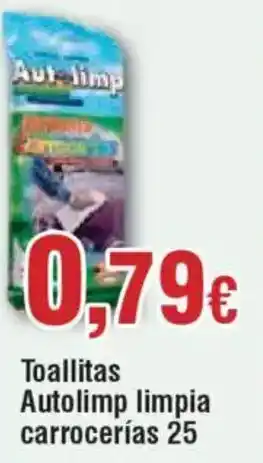 Hiper FROIZ Toallitas Autolimp limpia carrocerías 25 oferta