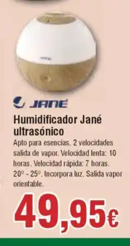 Hiper FROIZ JANE Humidificador Jané ultrasónico oferta