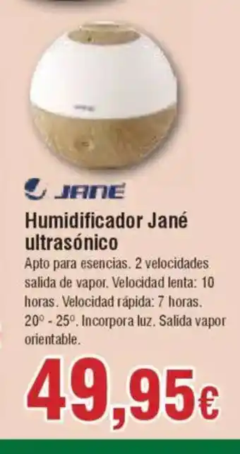 Hiper FROIZ JANE Humidificador Jané ultrasónico oferta