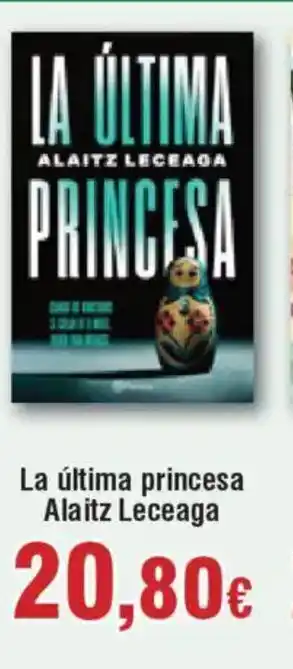 Hiper FROIZ La última princesa Alaitz Leceaga oferta