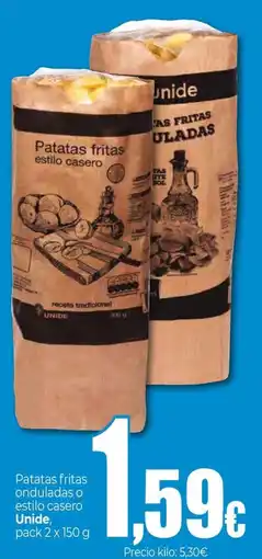 UDACO UNIDE Patatas fritas onduladas o estilo casero oferta