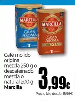 UDACO MARCILLA Café molido original mezcla o descafeinado mezcla o natural oferta