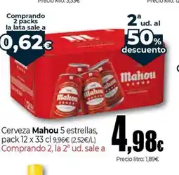 UDACO MAHOU Cerveza 5 estrellas oferta
