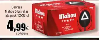 Cash FROIZ MAHOU 5 ESTRELLAS Cerveza oferta