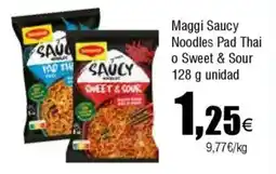Cash FROIZ MAGGI Saucy Noodles Pad Thai o Sweet & Sour oferta