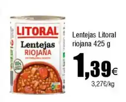 Cash FROIZ Lentejas Litoral riojana oferta