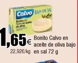 Cash FROIZ Bonito Calvo en aceite de oliva bajo en sal oferta