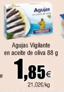 Cash FROIZ AGUJAS Vigilante en aceite de oliva oferta