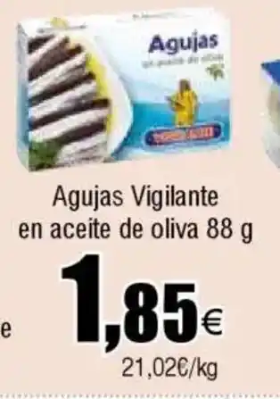 Cash FROIZ AGUJAS Vigilante en aceite de oliva oferta