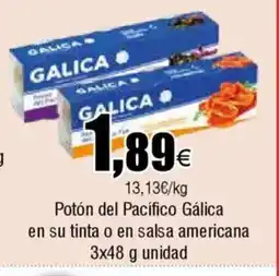 Cash FROIZ Potón del Pacífico Gálica en su tinta o en salsa americana oferta