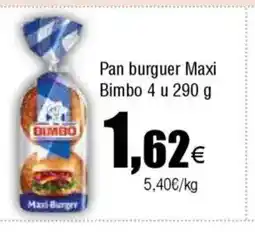 Cash FROIZ BIMBO Pan burguer Maxi oferta