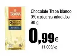 Cash FROIZ Chocolate Trapa blanco 0% azúcares añadidos oferta