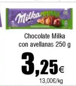Cash FROIZ Chocolate Milka con avellanas oferta