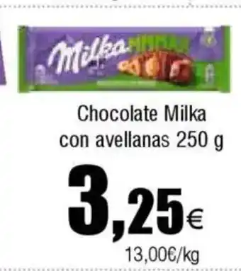 Cash FROIZ Chocolate Milka con avellanas oferta
