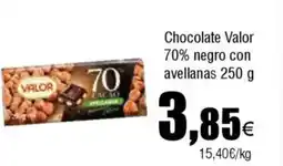 Cash FROIZ Chocolate Valor 70% negro con avellanas oferta