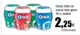 Cash FROIZ Chicle Orbit sin azúcar bote gama oferta