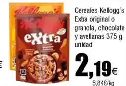 Cash FROIZ Cereales Kellogg's Extra original o granola, chocolate oferta