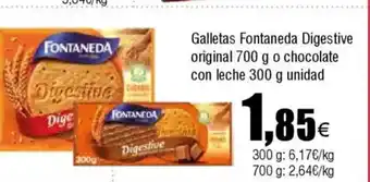 Cash FROIZ Galletas Fontaneda Digestive original o chocolate con leche oferta