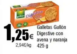Cash FROIZ Galletas Gullón Digestive con avena y naranja oferta